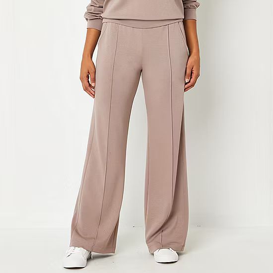 Stylus Womens Mid Rise Wide Leg Pull-On Pants | JCPenney