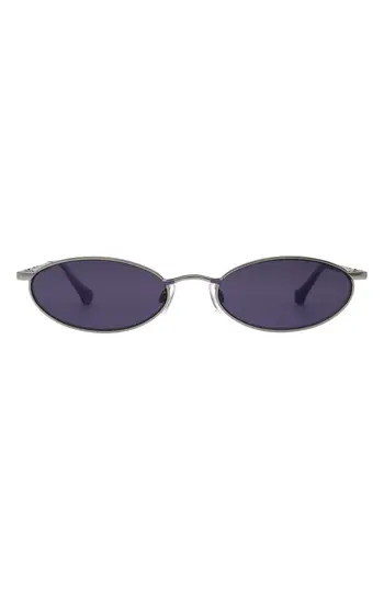 Florence by Mills 54mm Oval Sunglasses in Silver/Pur at Nordstrom Rack | Nordstrom Rack