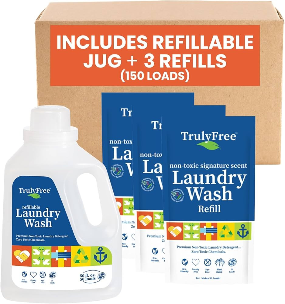 Truly Free Laundry Detergent for Sensitive Skin | Gentle & Safe for Baby Clothes | Plant-Based | ... | Amazon (US)