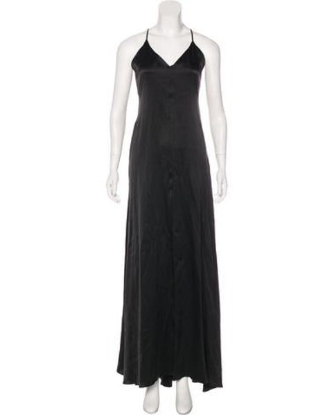 Reformation Maxi Slip Dress w/ Tags Black | The RealReal