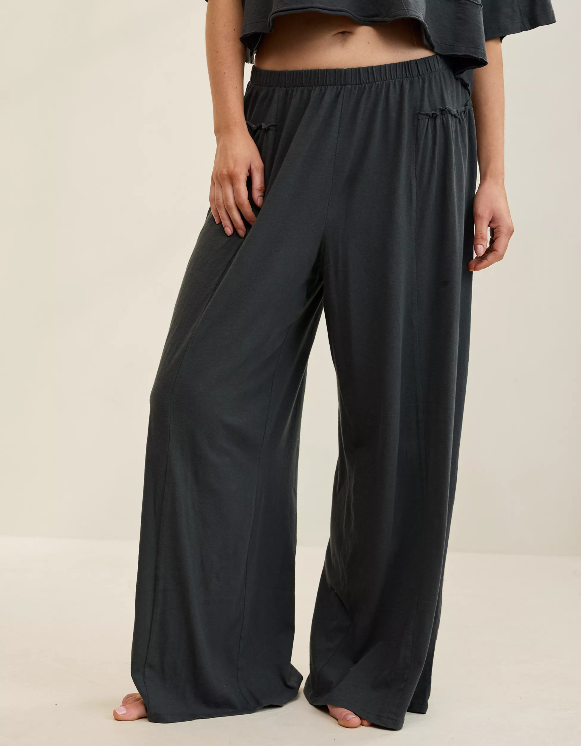 Aerie Happiest Wide Leg Pant | Aerie