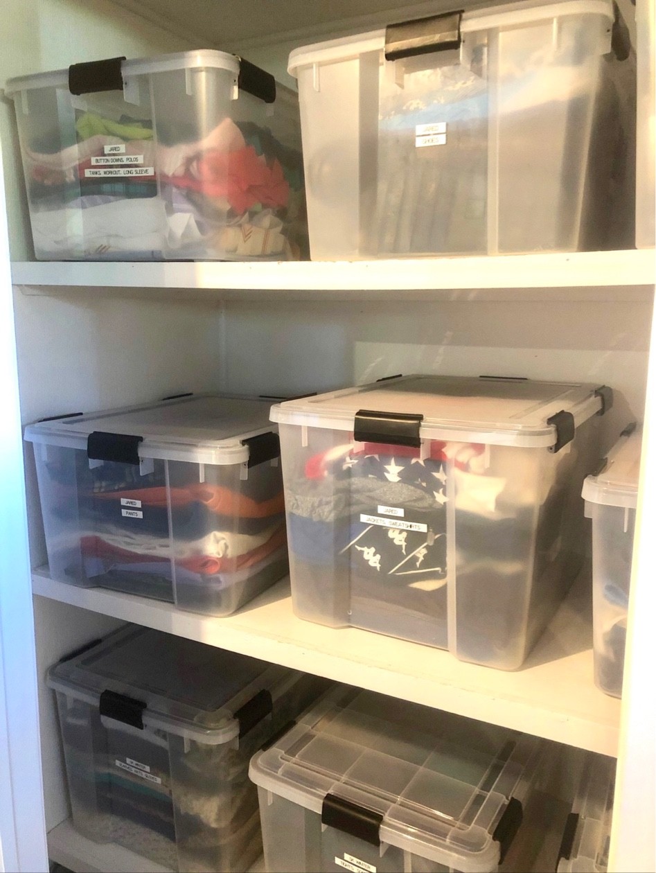 It’s that time of year to put away our Summer clothing and pull out the sweaters! Weathertight totes are our tried and true for just that. The strong latches and air and watertight seal protect the contents inside from moisture, dirt and fabric-damaging pests. This makes them the ideal choice for storing clothing, blankets and other seasonal items.

#LTKSeasonal #LTKfamily #LTKhome