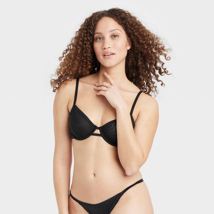 Women's Mesh Unlined Demi Bra - Auden™ | Target