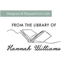 Custom Library Embosser Or Stamp Ex Libris Book Stamp, Gift For Lover 102 | Etsy (US)