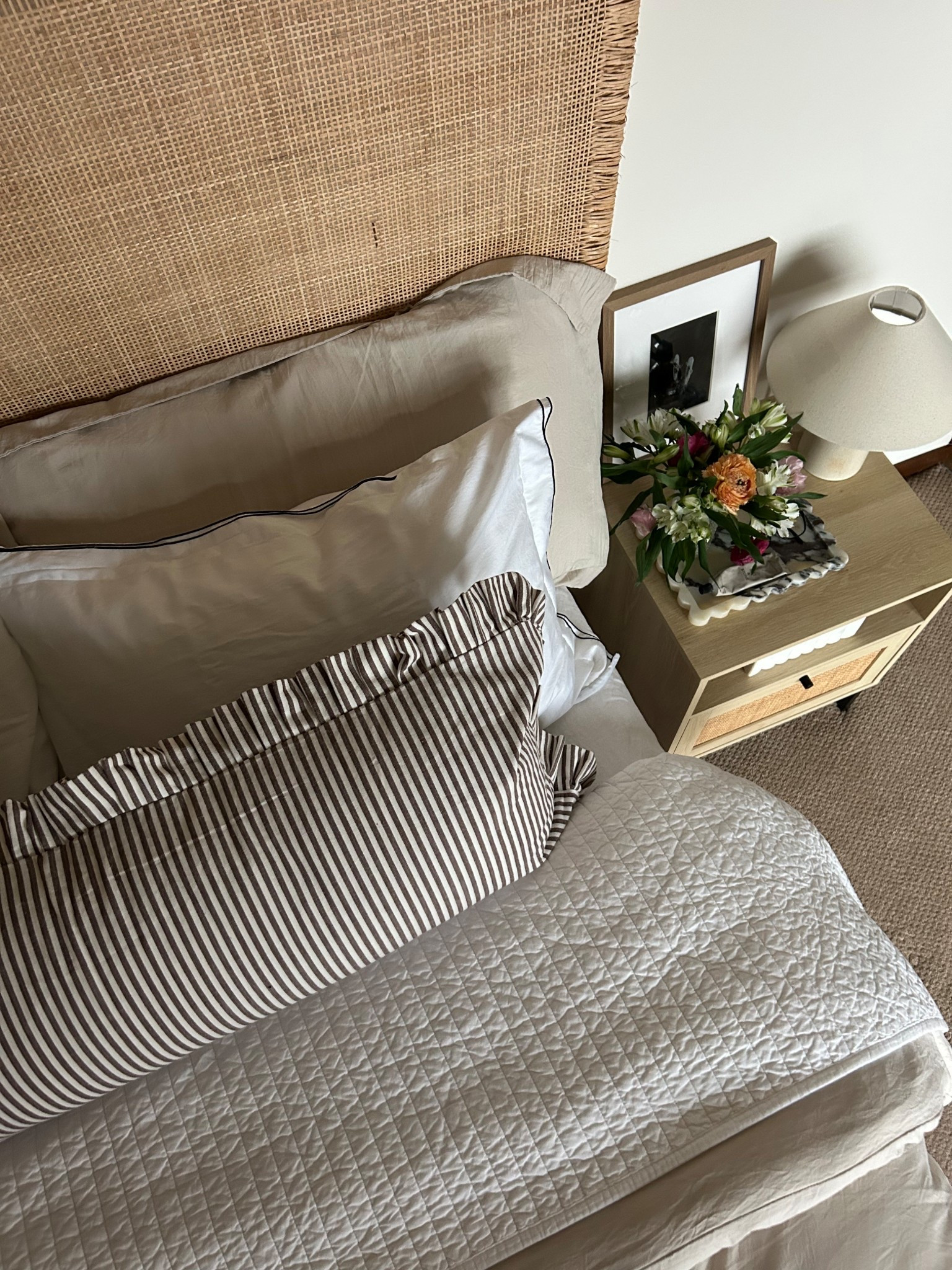 Bed refresh day ☁️ sharing all the cozy layers & dreamy textures I’m loving right now 

#LTKFindsUnder50 #LTKHome #LTKFindsUnder100