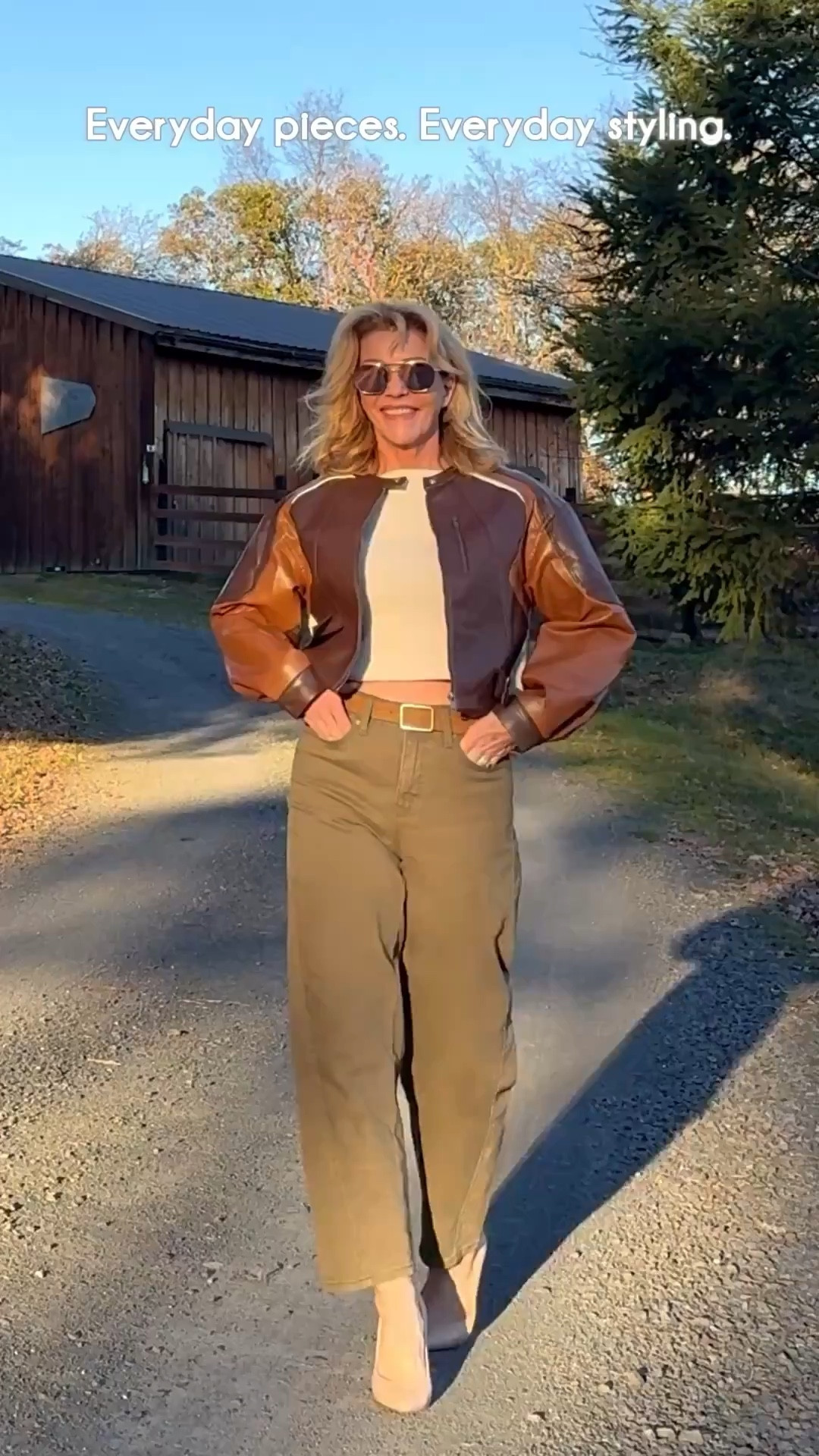 Amazon faux leather jacket | Walmart barrel jeans.
Elevated casual. Zero fuss. Strong silhouette.

Transitional dressing done right — structured layers, modern shape, effortless edge.

This is how you make everyday pieces look expensive.

#LTKStyle #Over60Style #BarrelJeans #AmazonStyle #WalmartFinds