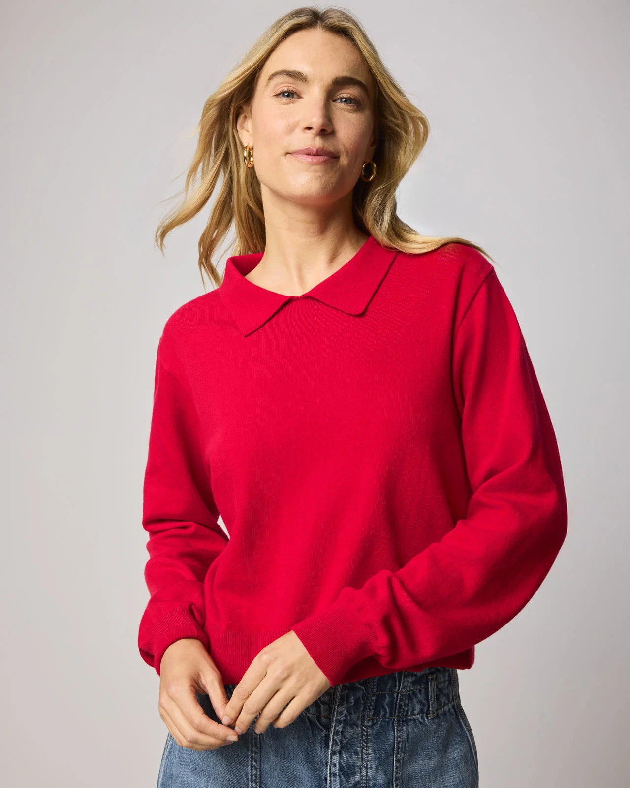 Splendid - Phoebe Polo Sweater - Rouge | Splendid