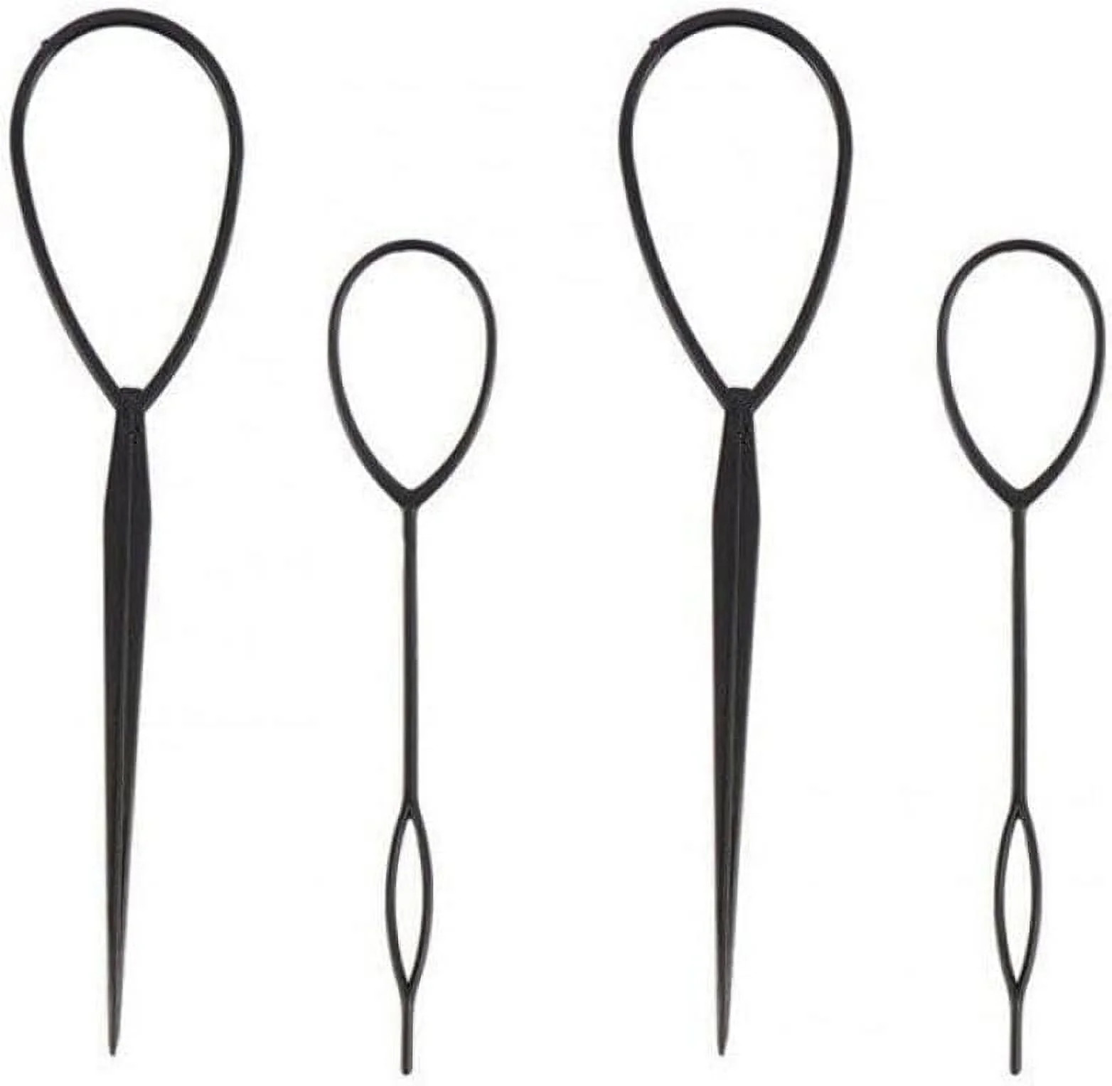 4pcs Plastic Magic Hair Braid Ponytail Maker Clip Styling Tool Magic Topsy Tail Loop Hair Style A... | Walmart (US)