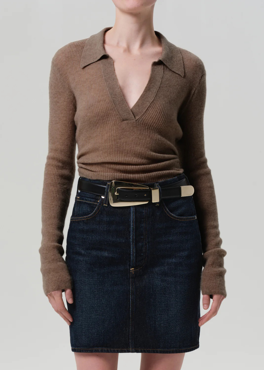 Simone Polo Sweater in Mushroom | Citizens of Humanity