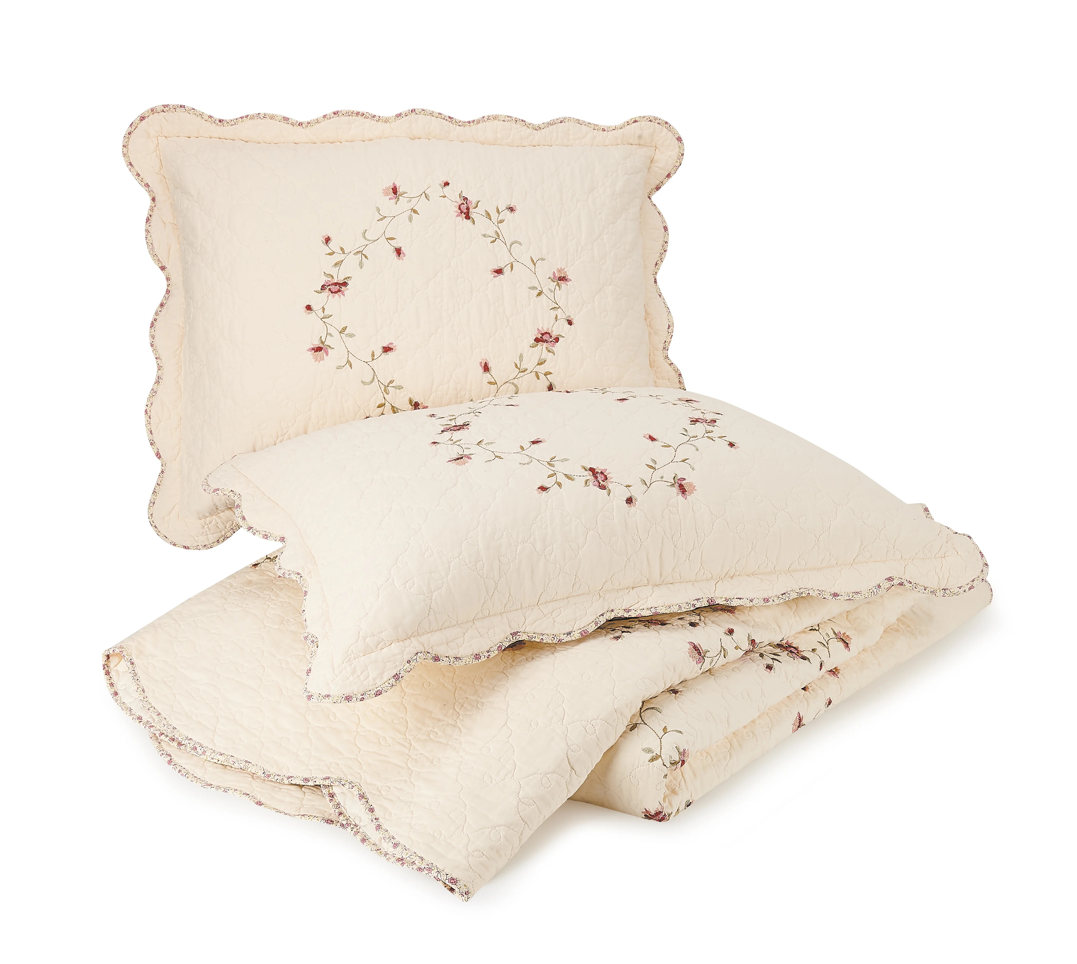 Better Homes & Gardens Burgundy Hannalore 2-Piece Pillow Sham, Standard (2 Count) | Walmart (US)