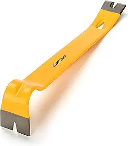 STEELHEAD 15" Heavy-Duty Flat Pry Bar,Integrated Nail Puller,Rust & Corrosion Resistant Enamel Fi... | Amazon (US)