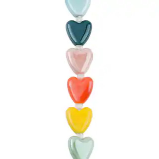 Multicolor Ceramic Heart Beads, 14mm by Bead Landing™ | Michaels Stores