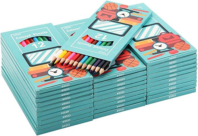 Colored Pencils Bulk, 30 Packs of 12 Count, Pre-sharpened, 360 Colored Pencils for Kids | Amazon (US)