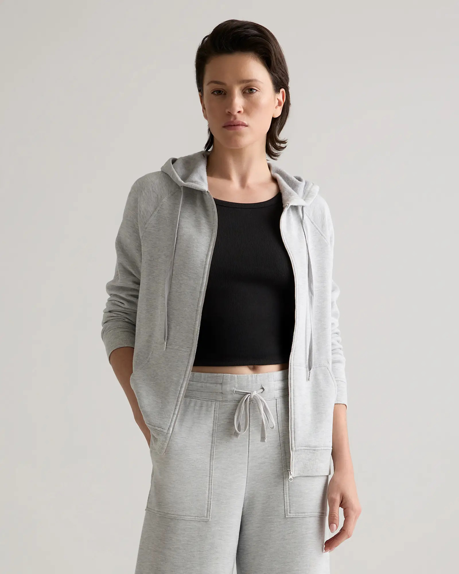 SuperSoft Fleece Zip Up Hoodie | Quince