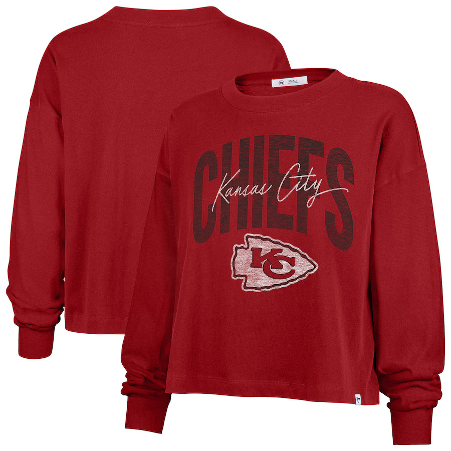 Kansas City Chiefs '47 Women's Muse Sydney Long Sleeve T-Shirt - Red | Fanatics