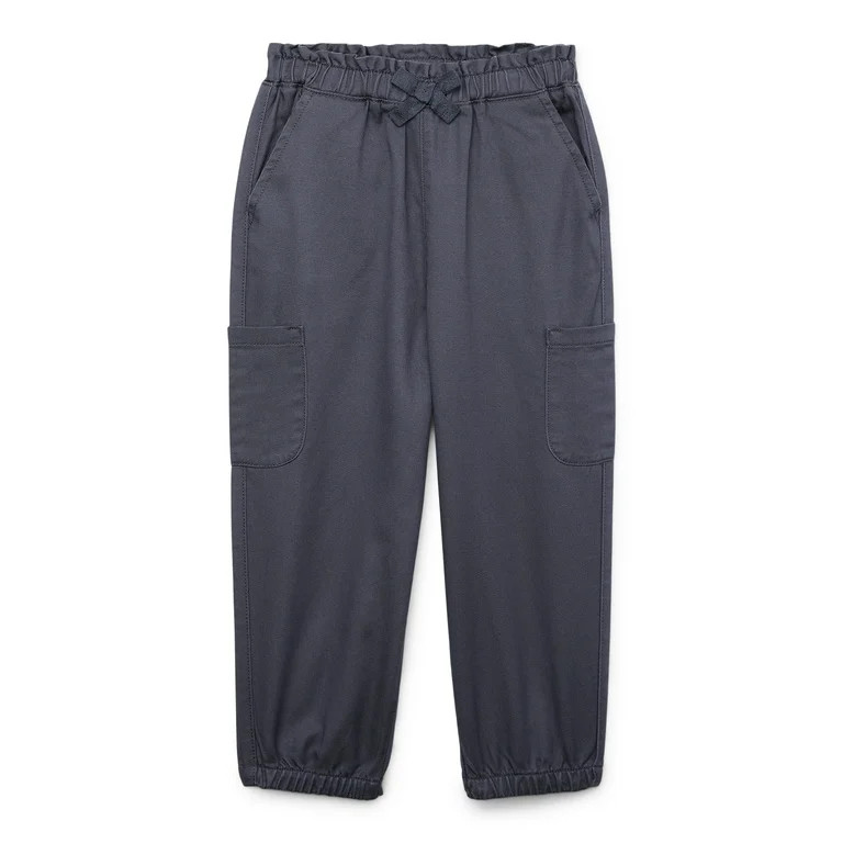 Garanimals Toddler Girl Paperbag Waist Cargo Joggers, Sizes 18M-5T | Walmart (US)