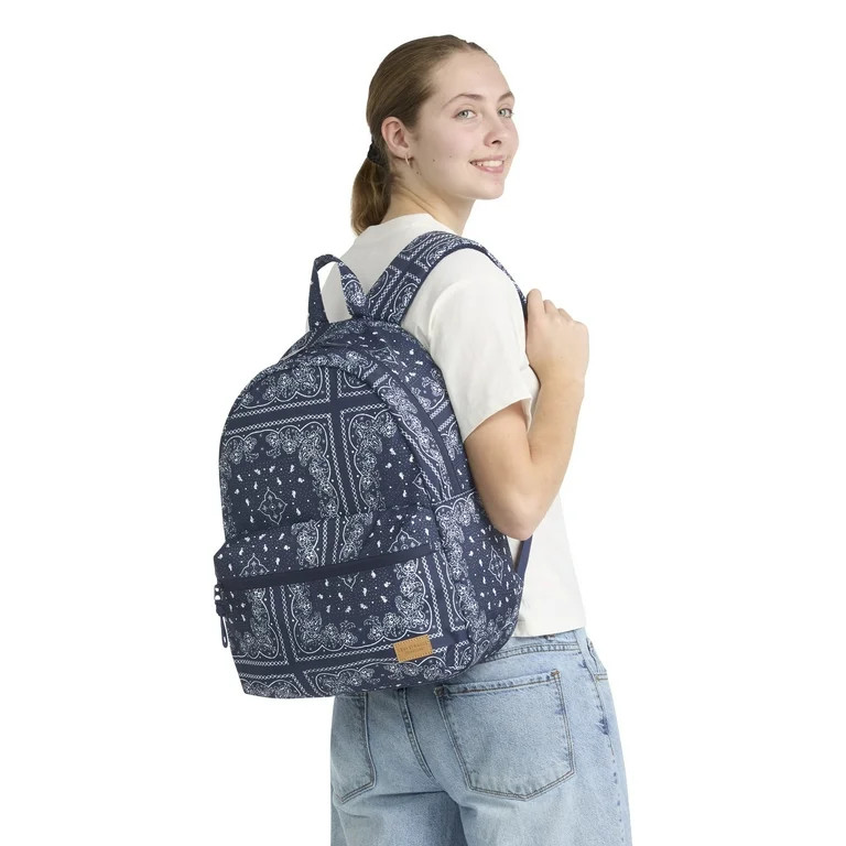 Levi Strauss Signature 17" Women's Adult Bandana Print Dome Backpack, Dress Blues | Walmart (US)