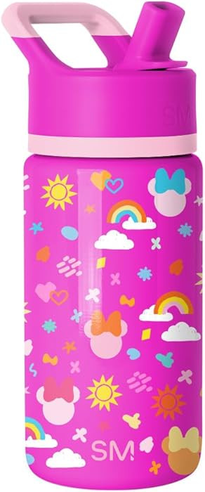 Simple Modern Kids Summit Water Bottle with Straw Lid | Disney Minnie Mouse 14oz Stainless Steel ... | Amazon (US)