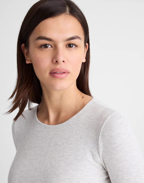 The 9-9 Tee in LuxeRib | Madewell