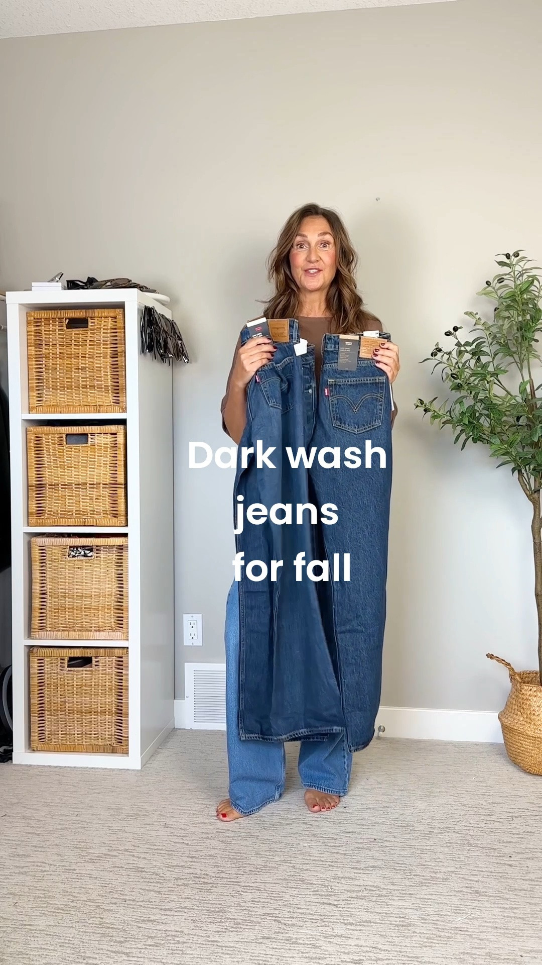 My fave low rise wide leg jeans in two darker options for fall!
First pair is “Lst In Trnsltn” and 45% lyocell so they are super soft and comfortable.
The second pair are “Tomorrow morning” and 100% cotton so thicker and more rigid. Both are size 27, 32” inseam but the 100% cotton pair seem shorter.
The pair from the beginning that I’ve had since spring are in the wash “good grades” and also contain 45% lyocell and 55% cotton.
My tee is from Amazon and I’m in my usual size small
Also linked the sneakers (go down 1/2 size) and boots

#LTKcanada #LTKfall #LTKjeans