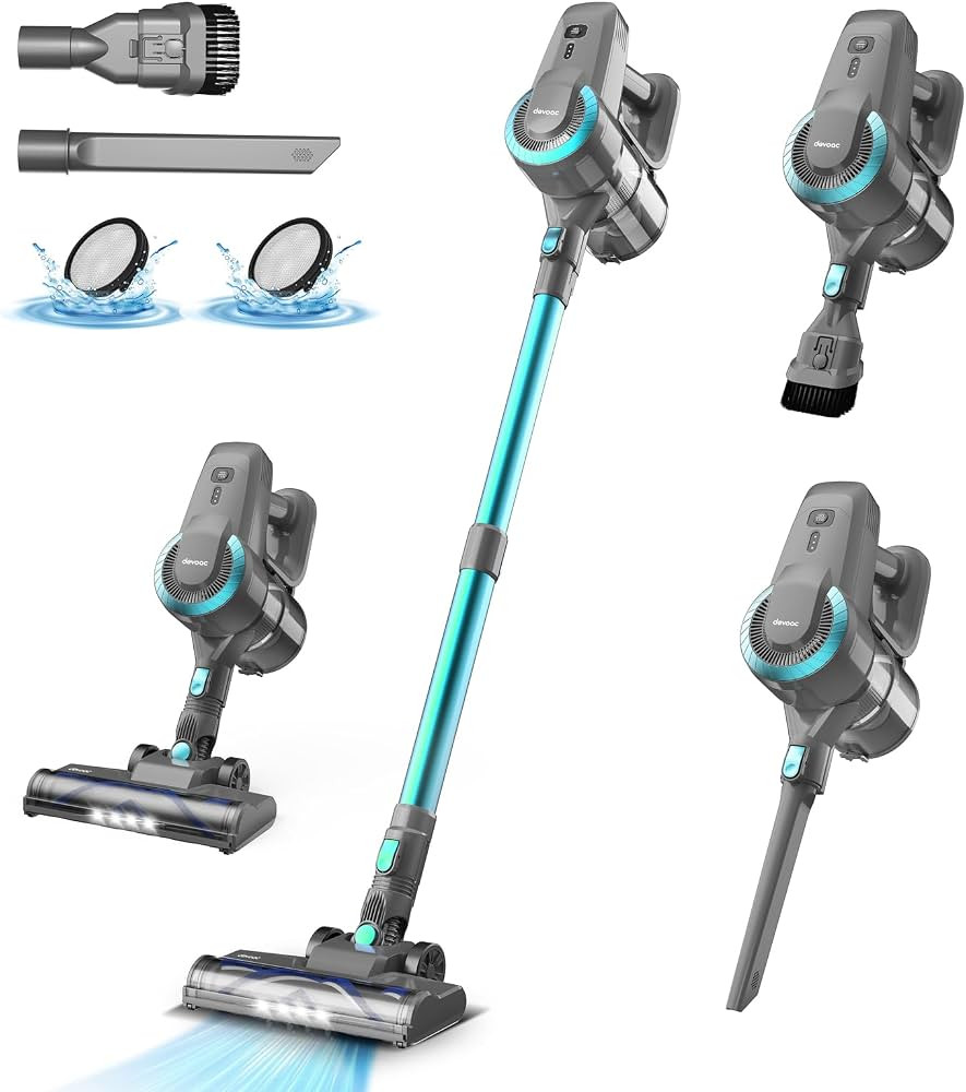 N300 Cordless Vacuum Cleaner, 6 in 1 Ultra-Lightweight Stick Vacuum, 2200mAh Battery Up to 40mins... | Amazon (US)