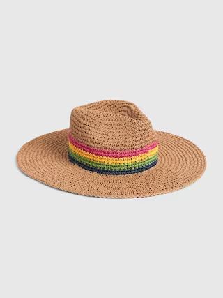 Rainbow Straw Panama Hat | Gap (US)