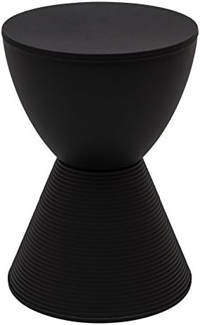 LeisureMod Modern Boyd Side Table Indoor and Outdoor Use (Black) | Amazon (US)