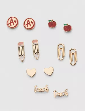 Back To School Earrings 6-Pack | Lane Bryant (US)