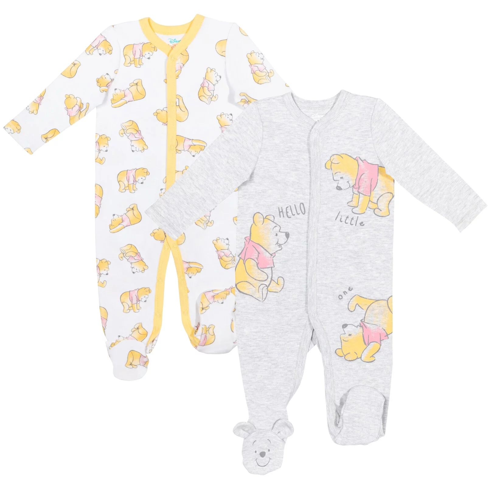 Disney Winnie the Pooh Infant Baby Boys 2 Pack Snap Sleep N' Plays Newborn to Infant | Walmart (US)
