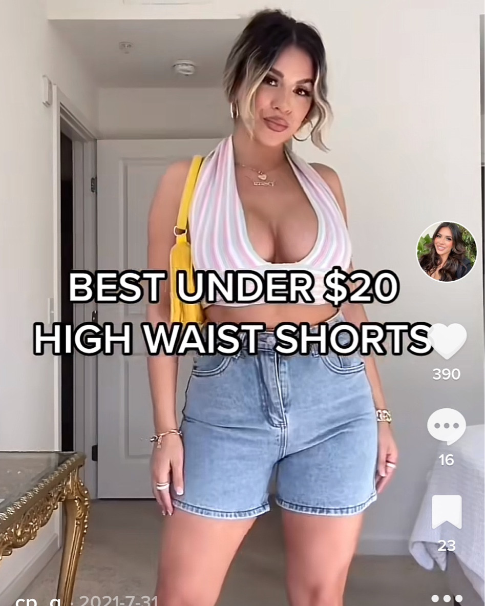 Denim shorts - true to size - very little stretch - I went off the size chart for my best match. Wearing size medium here.

#LTKstyletip #LTKunder50 #LTKsalealert