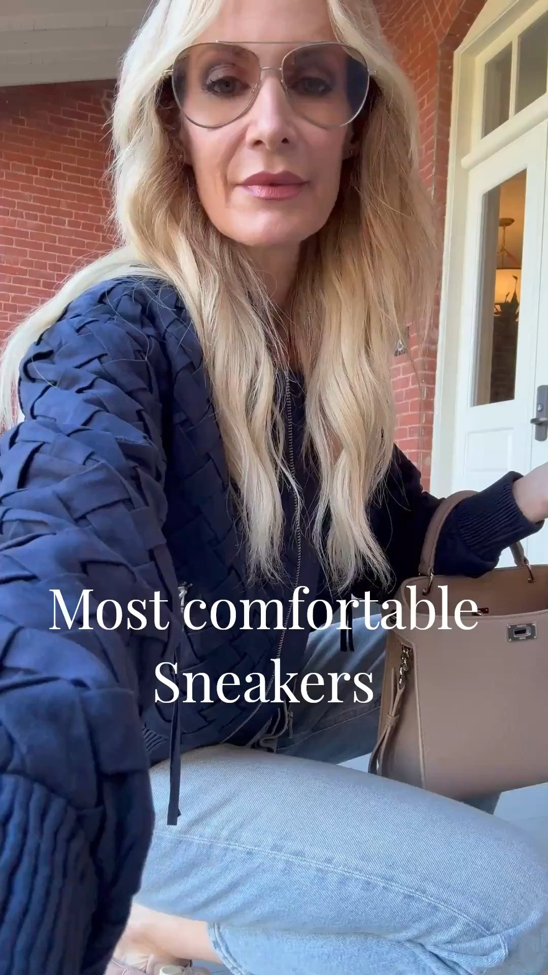 Casual OOTD in my most comfortable sneakers—no exaggeration, I could walk miles in these with zero blisters. They honestly feel like slippers 🙌 Styled them with a luxe navy-on-navy moment: a real cashmere shrunken sweater layered over the coolest faux suede bomber, plus perfectly fitting denim. Wearing XS in the jacket and sweater, and size 24 in the jeans. Easy, effortless, and so good for everyday 🤍 

 

#LTKgrwm #LTKootd #LTKOver40