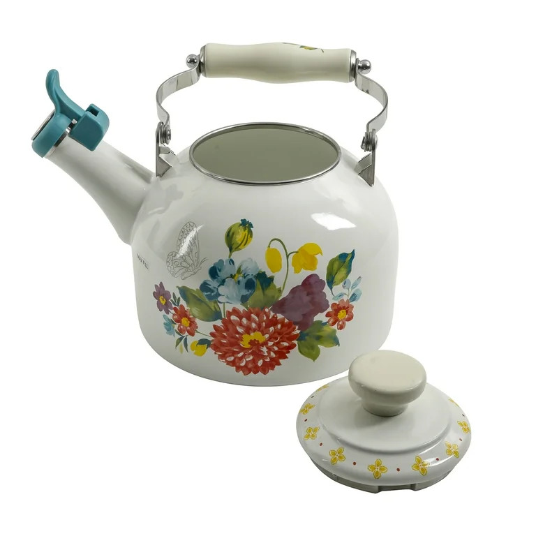 The Pioneer Woman Blooming Bouquet Enamel on Steel 2-Quart Tea Kettle | Walmart (US)