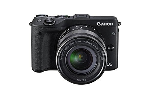 Canon EOS M3 Mirrorless Camera Kit with EF-M 18-55mm Image Stabilization (is) STM Lens - Wi-Fi Enabled (Black) | Amazon (US)