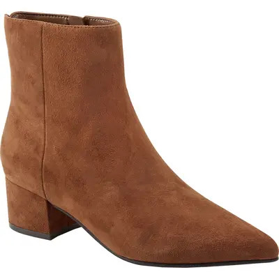 Marc Fisher LTD Leonna Pointed Toe Bootie in Medium Natural at Nordstrom, Size 9.5 | Nordstrom