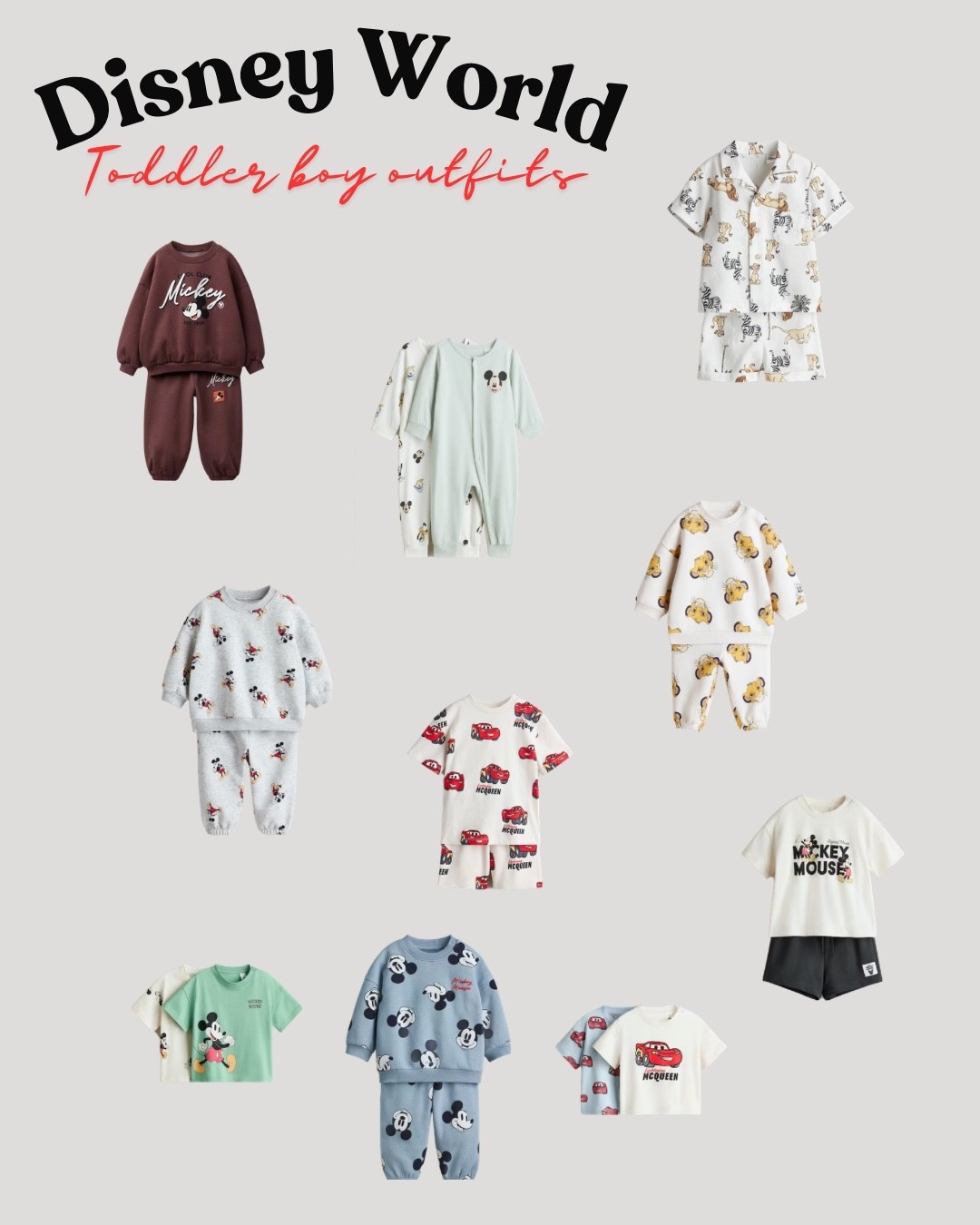 Found some cute Disney themed toddler boy fits that would be perfect for your next Disney trip! #disney #disneyworld #disneyland #travel #toddlerboy #zara #h&m

The brown set is Zara but not able to link on here! Super cute for the travel day though

#LTKKids #LTKBaby #LTKTravel
