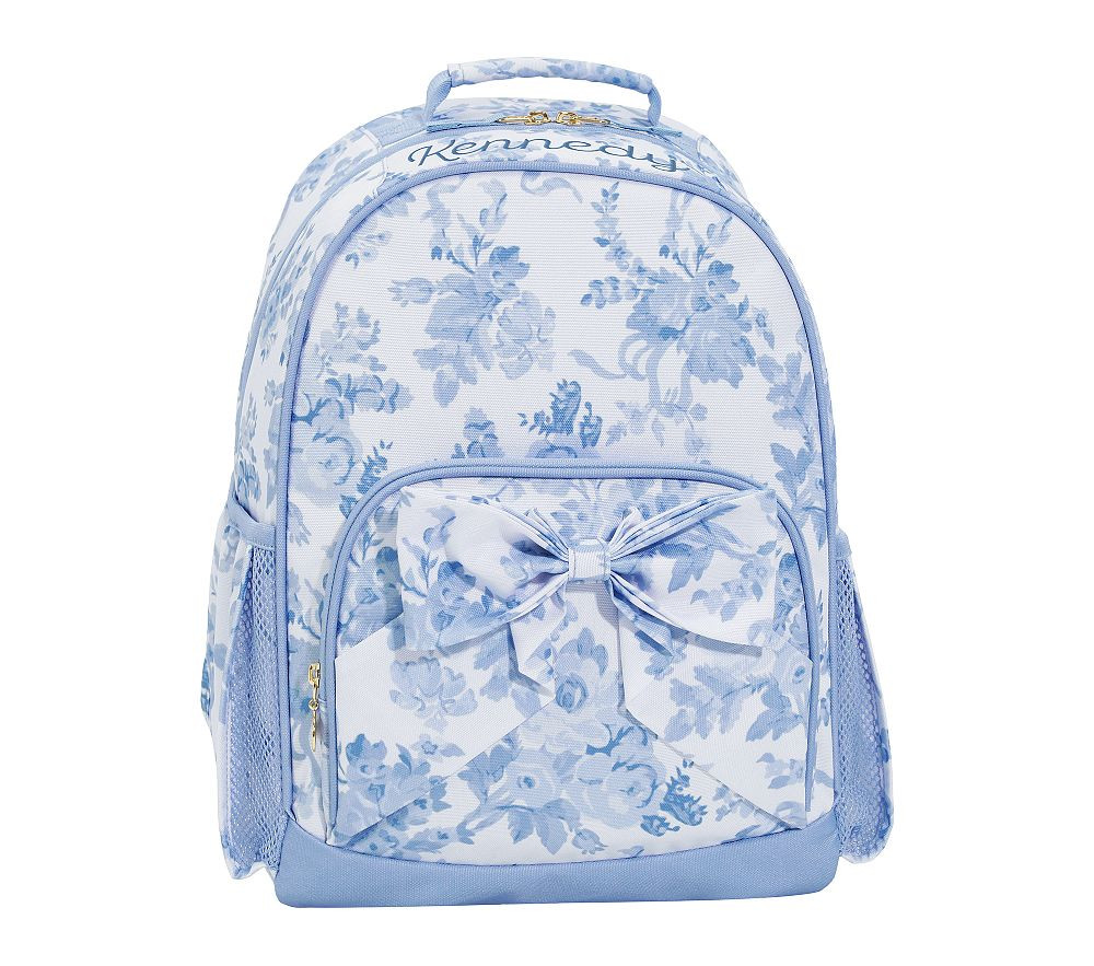 LoveShackFancy Blue Damask Floral Mackenzie Backpack | Pottery Barn Kids