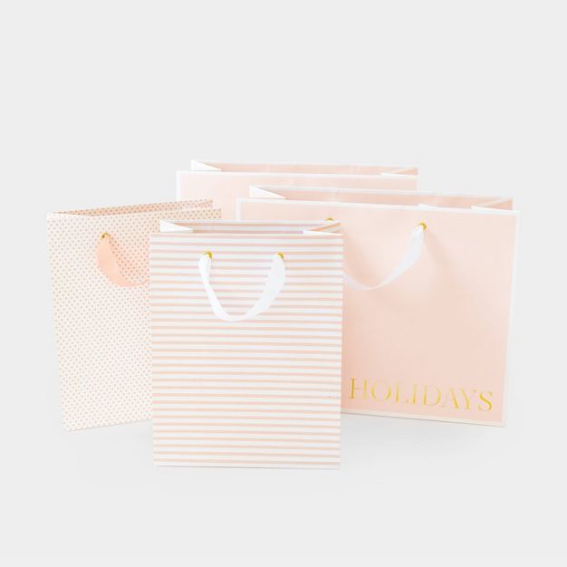 4 Bag Set Pink (2 Cub, 2 Large Vogue) - Sugar Paper™ + Target | Target