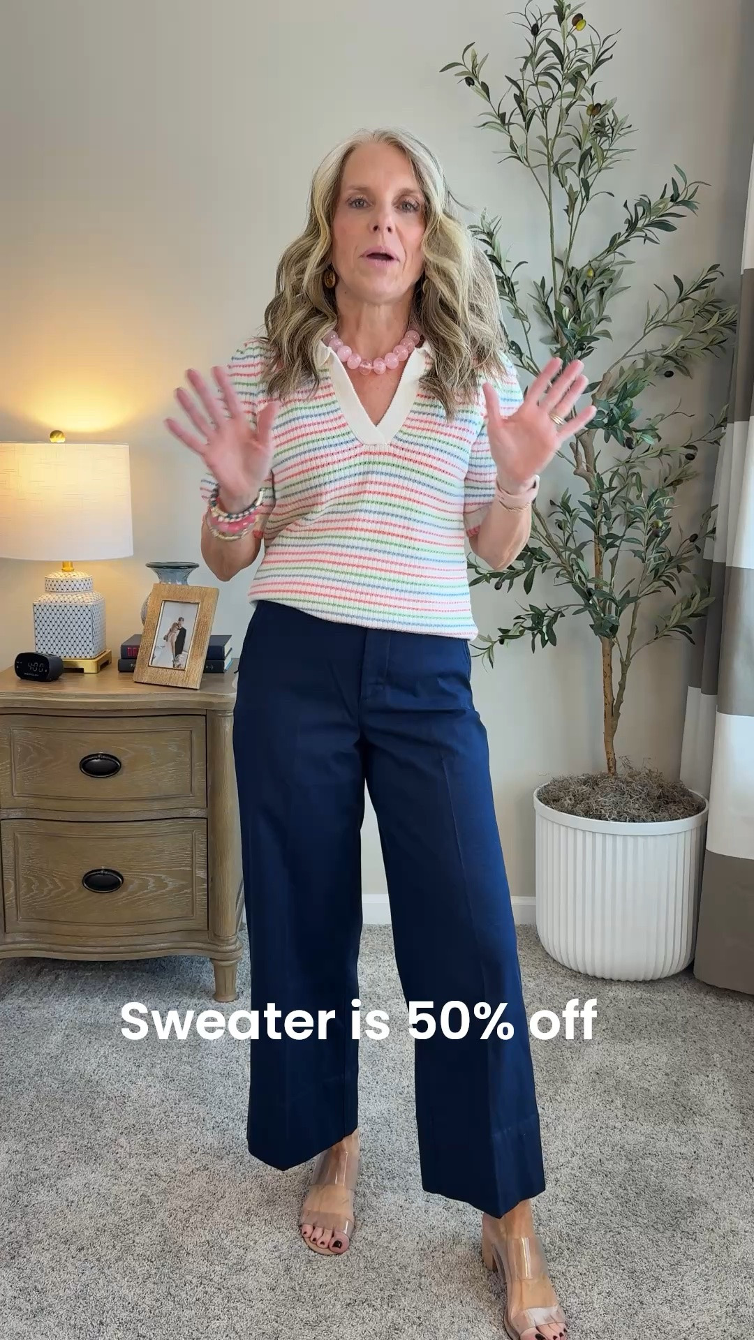 Wearing XS sweater and small pants. Use LISAXSPANX for 15% off your first Spanx purchase.

#LTKgrwm #LTKootd #LTKOver40