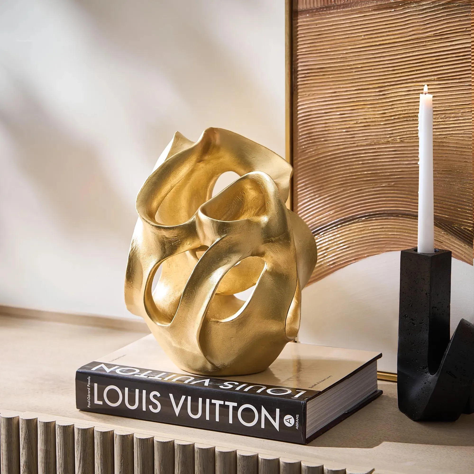 Payal Object | Gold | Décor | Z Gallerie | 9.25"W x 8.75"D x 12"H | Resin | Z Gallerie