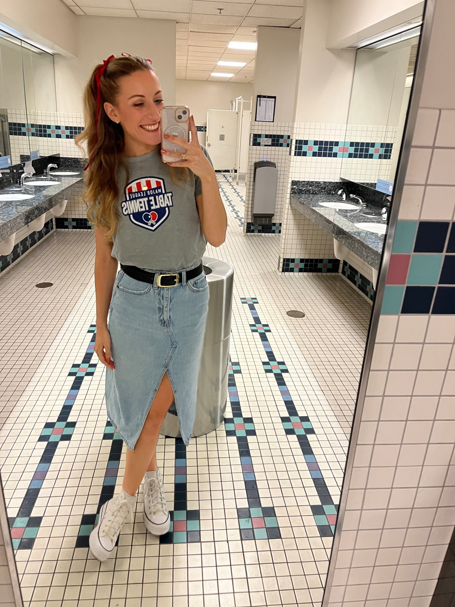 Game day outfits made right with the perfect denim skirt 🏓

#LTKWorkwear #LTKootd #LTKPetite