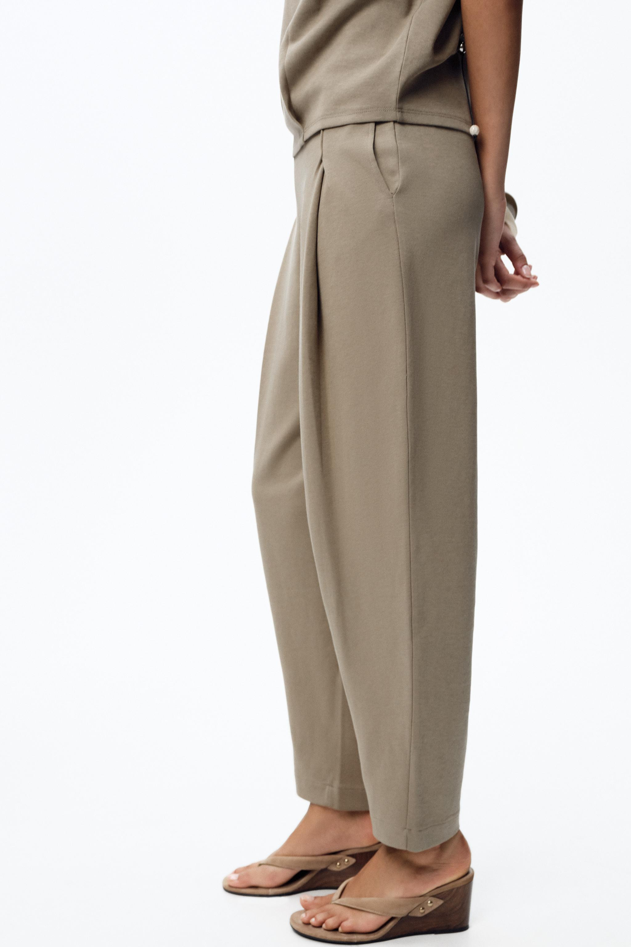 WASHED PLEATED PANTS | Zara US