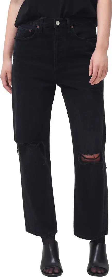 '90s High Waist Straight Leg Organic Cotton Jeans | Nordstrom