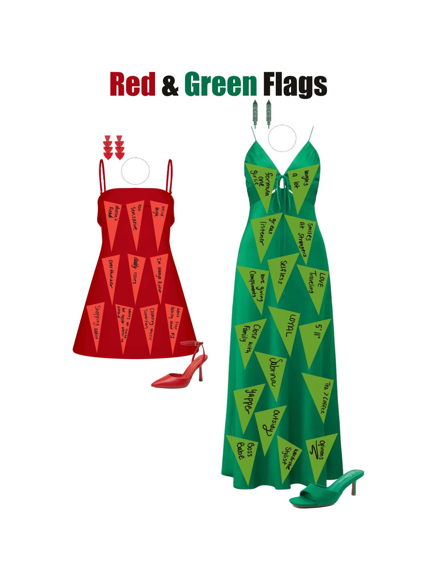 Day 11/31 Halloween Costume Ideas: Red & Green Flags!!! All pieces come in straight and plus sizes!!! 

#LTKStyleTip #LTKHalloween #LTKSeasonal