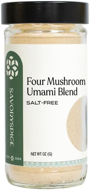 Savory Spice Four Mushroom Umami Blend (1.6 oz) - Salt-Free Seasoning & Gourmet Mushroom Powder f... | Amazon (US)