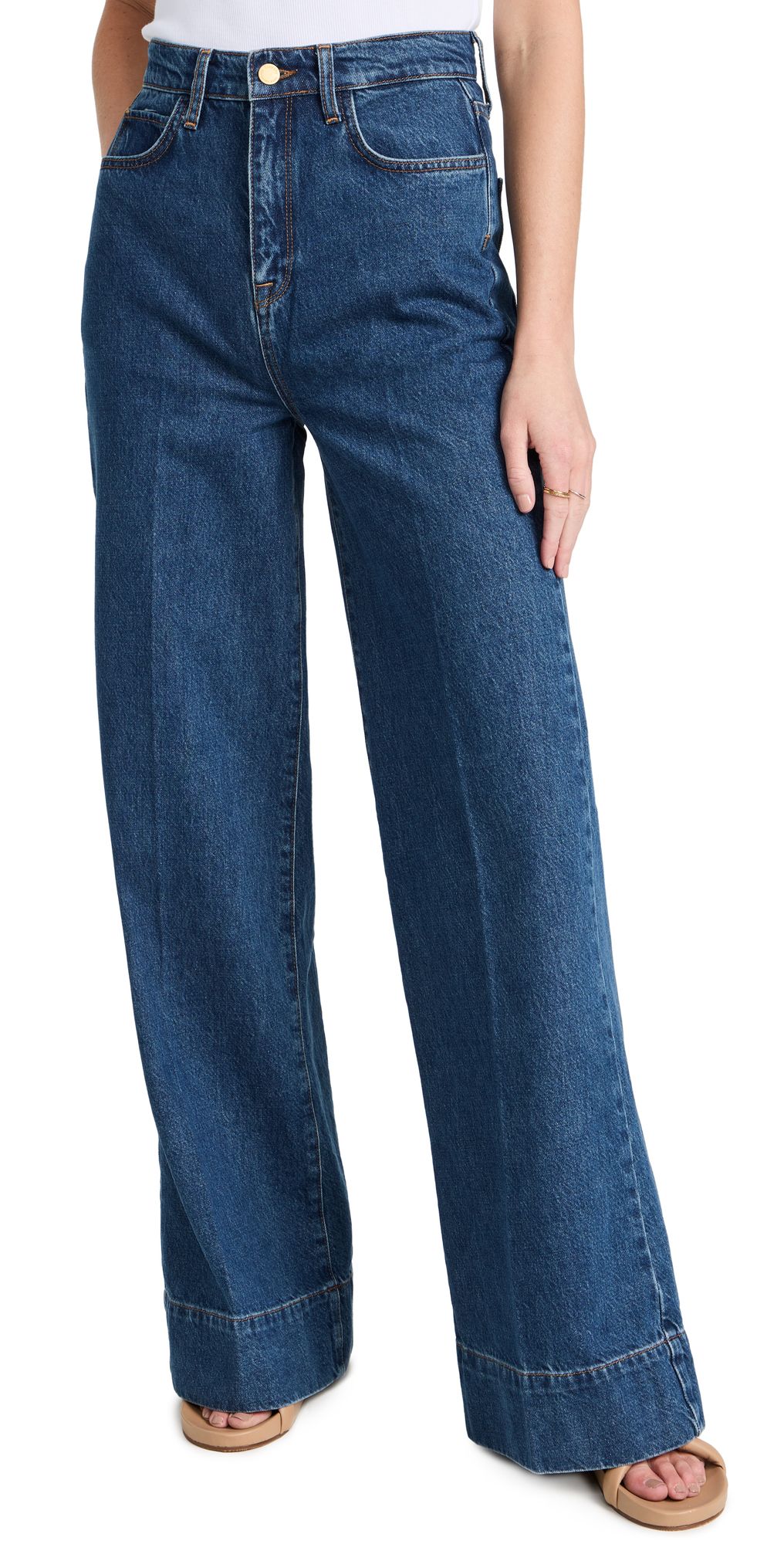Triarchy Ms. Onassis Manhattan High Rise Wide Leg Jeans | Shopbop