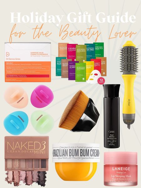 Holiday gift guide for the beauty lover! 

Face mask, blow drying brush, texture spray, make up brush, eyeshadow palette, cleansing brush, lotion, moisturizer, lip mask

#LTKstyletip #LTKHoliday #LTKbeauty