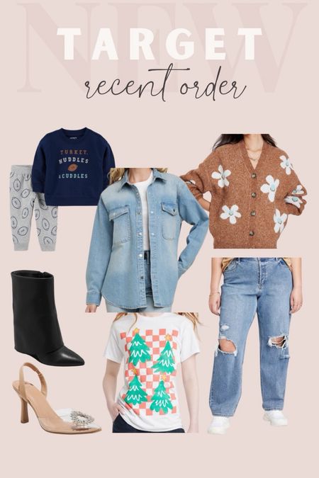 My recent Target order! Womens clothing & shoes are 30% off and so are babys!

This is what I got for archers thanksgiving outfit! And I’m planning to wear the Daisy cardigan on thanksgiving too!

#LTKSeasonal #LTKHoliday #LTKsalealert