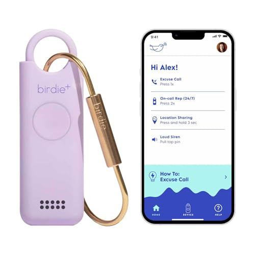 She’s Birdie - Birdie+ Smart Personal Safety Alarm for Women by Women–Loud Siren, Key Chain, ... | Amazon (US)