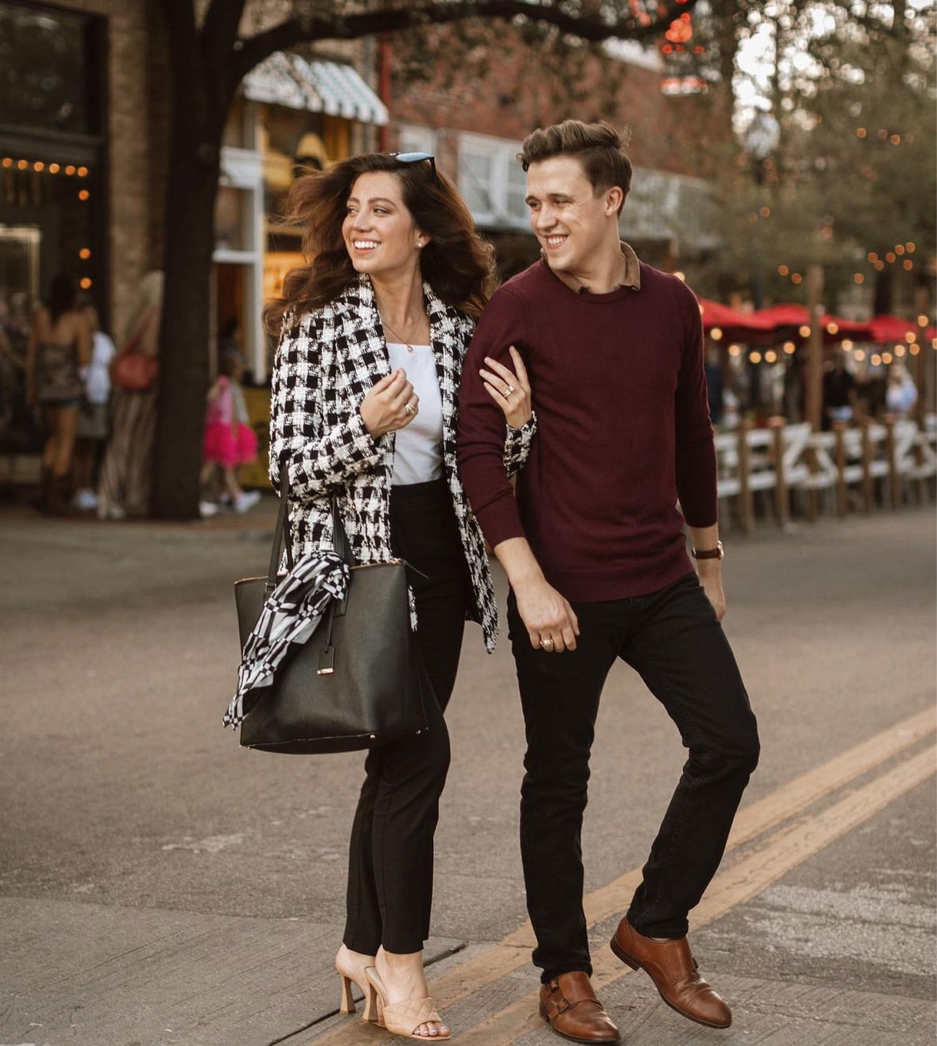 Casual day outfit - nice mens outfit, houndstooth blazer, and large laptop bag. Great for a work outfit or a date night!

#LTKworkwear #LTKitbag #LTKfindsunder50