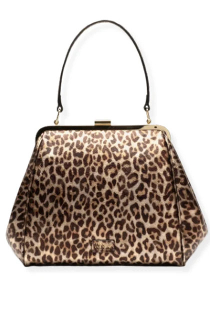 Frances Valentine Katherine Metallic Leopard Multi Frame Bag | The Willow Tree